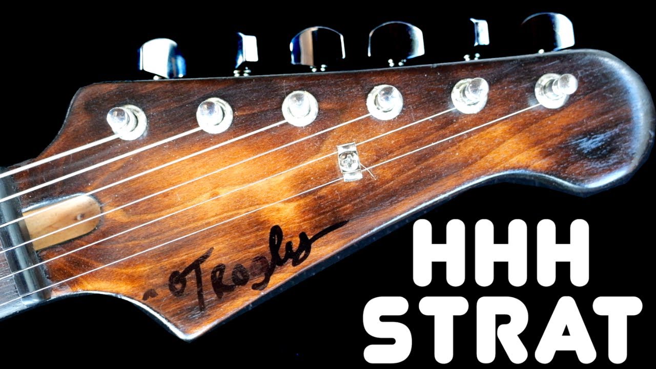 My Partscaster Is COMPLETE (Triple Humbuckers!) | Trogcaster HHH Yamaha Pacifica Gunstreet Burnside