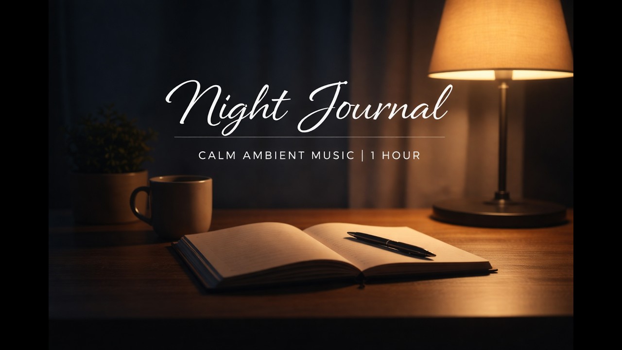 Night Journal ✍️ Calm Ambient Music for Reflection & Sleep (1 Hour)