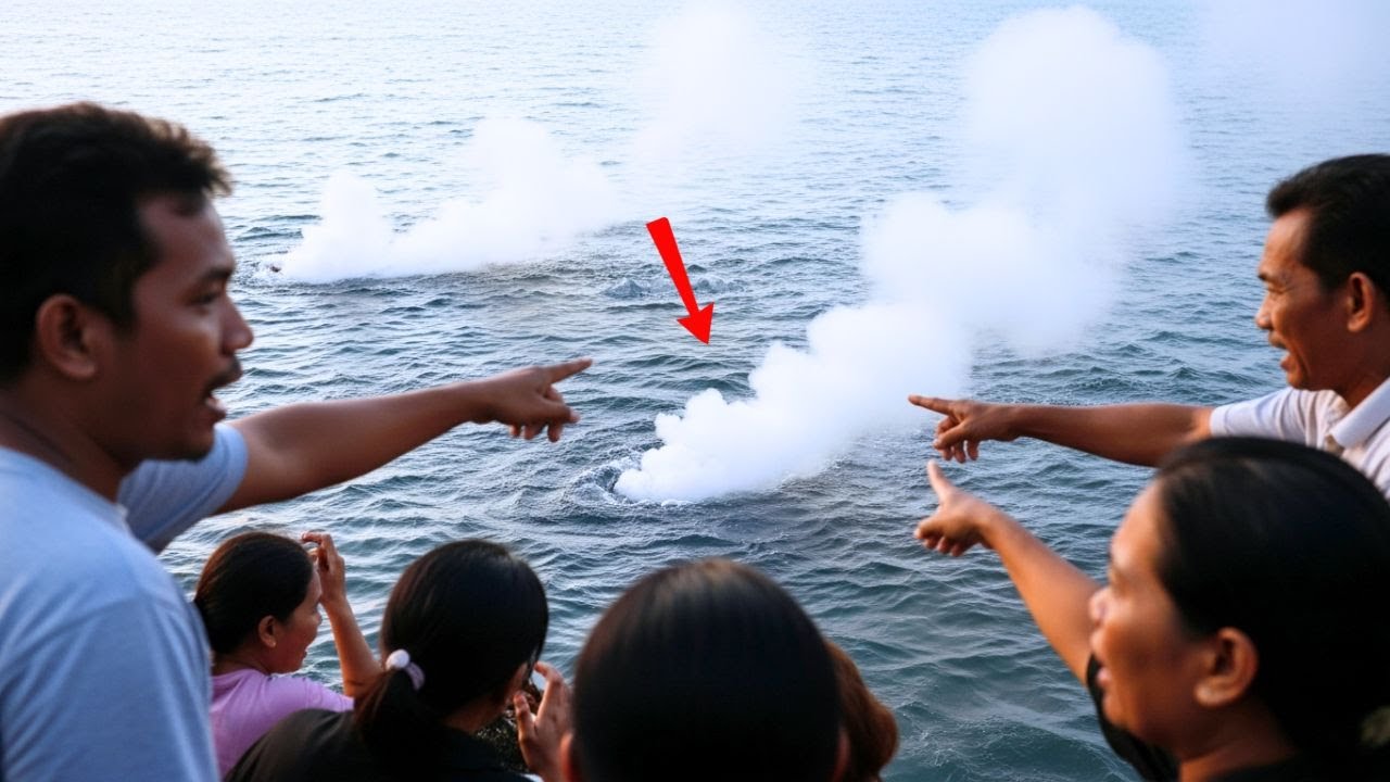 HALMAHERA VIRAL‼️ Air Laut Terlihat Mendidih di Titik Tertentu, Warga Menjauh!