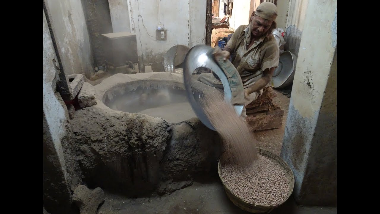 Indian Salted Peanuts (Khari Sing) Factory: Ancient Recipe Methods used to make Dry Roasted Peanuts.