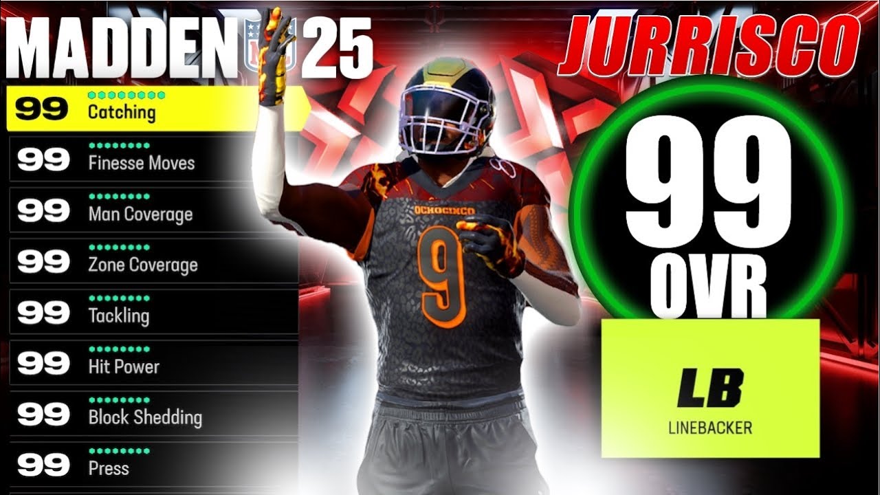 НИКОГДА НЕ ПРОПУСТИТЕ ПОДКАТ! *ЛУЧШИЙ* КОМПЛЕКС LB В MADDEN 25 SUPERSTAR! СИЛА УДАРА 99!