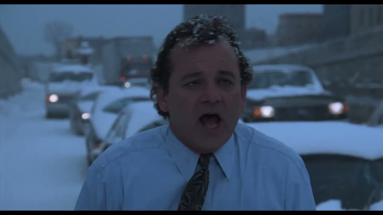 Groundhog Day 1993 &ndash; * Snowstorm Scene * Snowstorm Forces Phil to Turn Back *