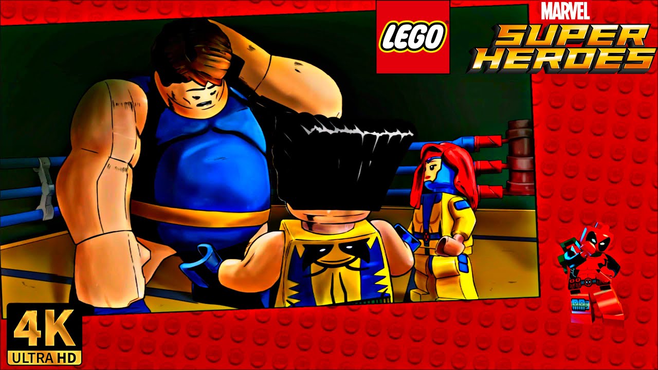 Wolverine and Jean Gray VS Blob | Lego Marvel Super Heroes (4K 60FPS)