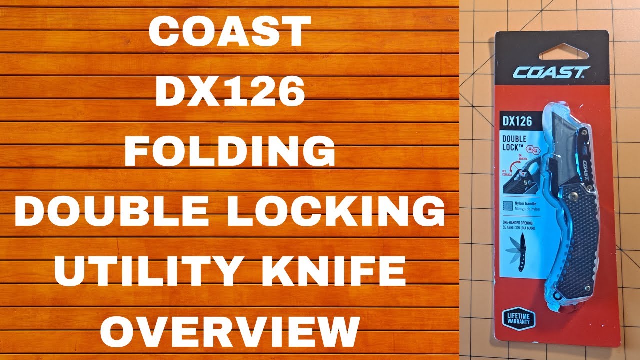 Нож Coast DX126 универсальный, двойной замок, складной, с клипсой для кармана, отверстием для шну...