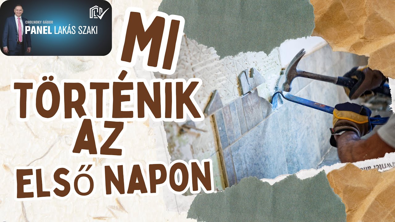 Mi t&ouml;rt&eacute;nik egy panel lak&aacute;s fel&uacute;j&iacute;t&aacute;s legelső napj&aacute;n?