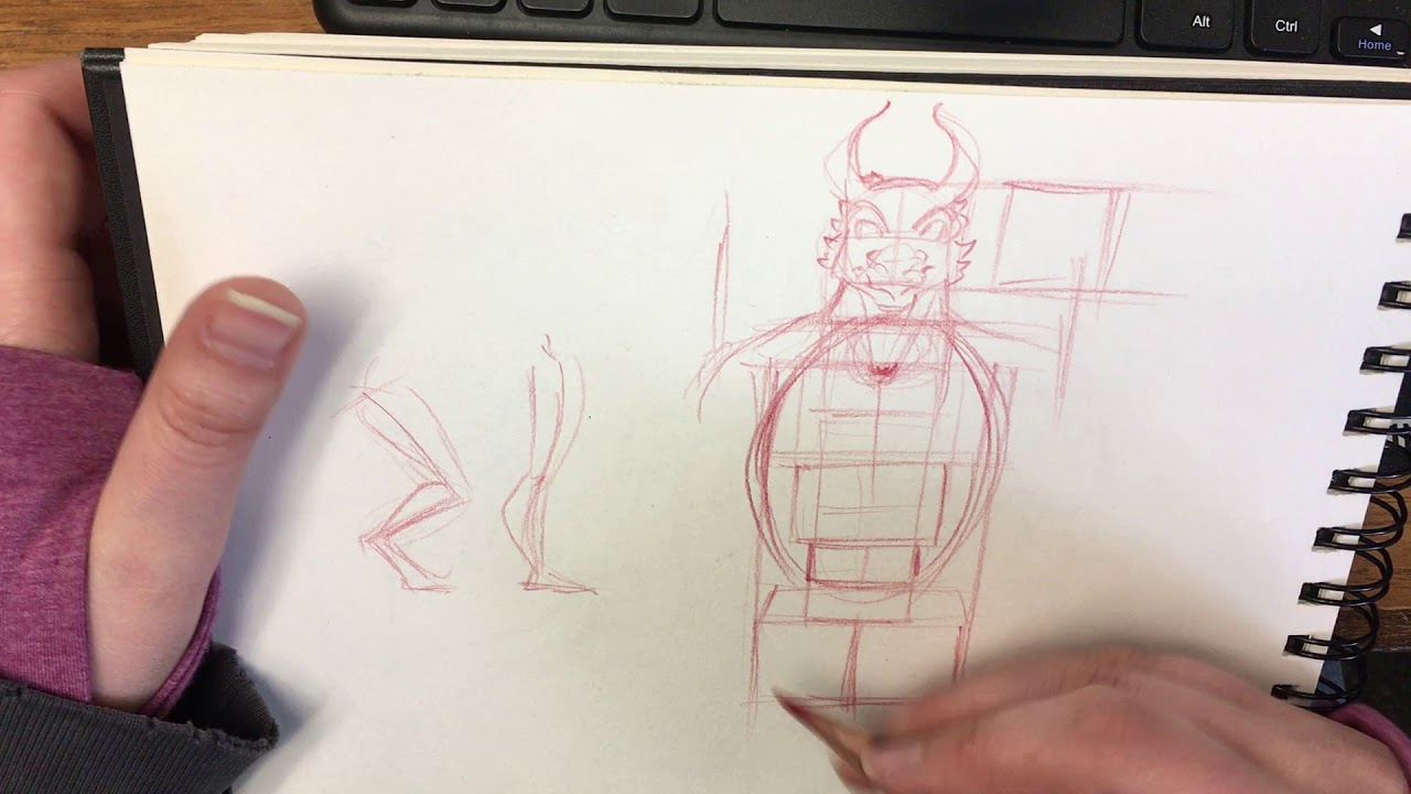 Drawing Dragonborn Bodies!