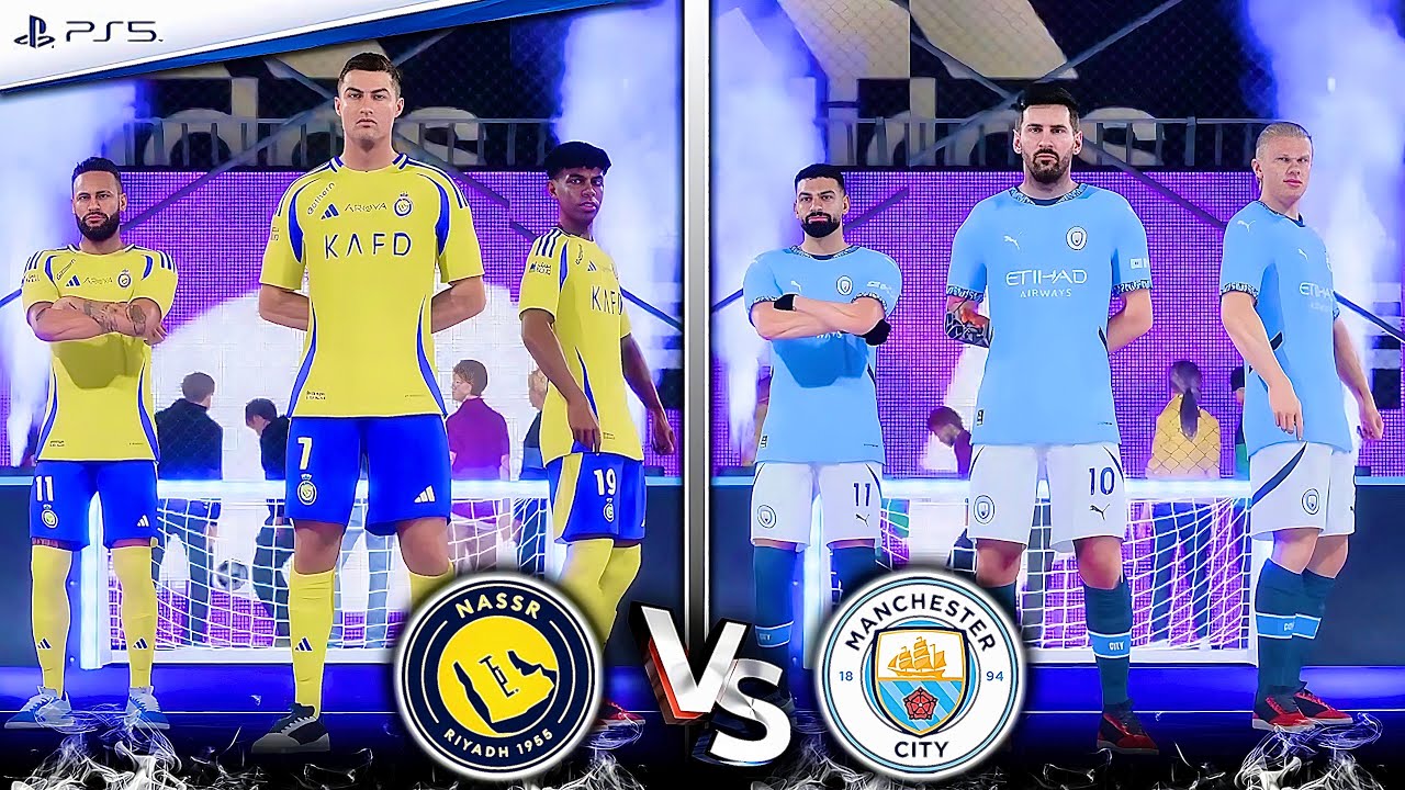 RONALDO, MESSI, YAMAL, NEYMAR, HAALAND, SALAH ALL STARS | AL NASSR vs MANCHESTER CITY I FC 25 VOLTA
