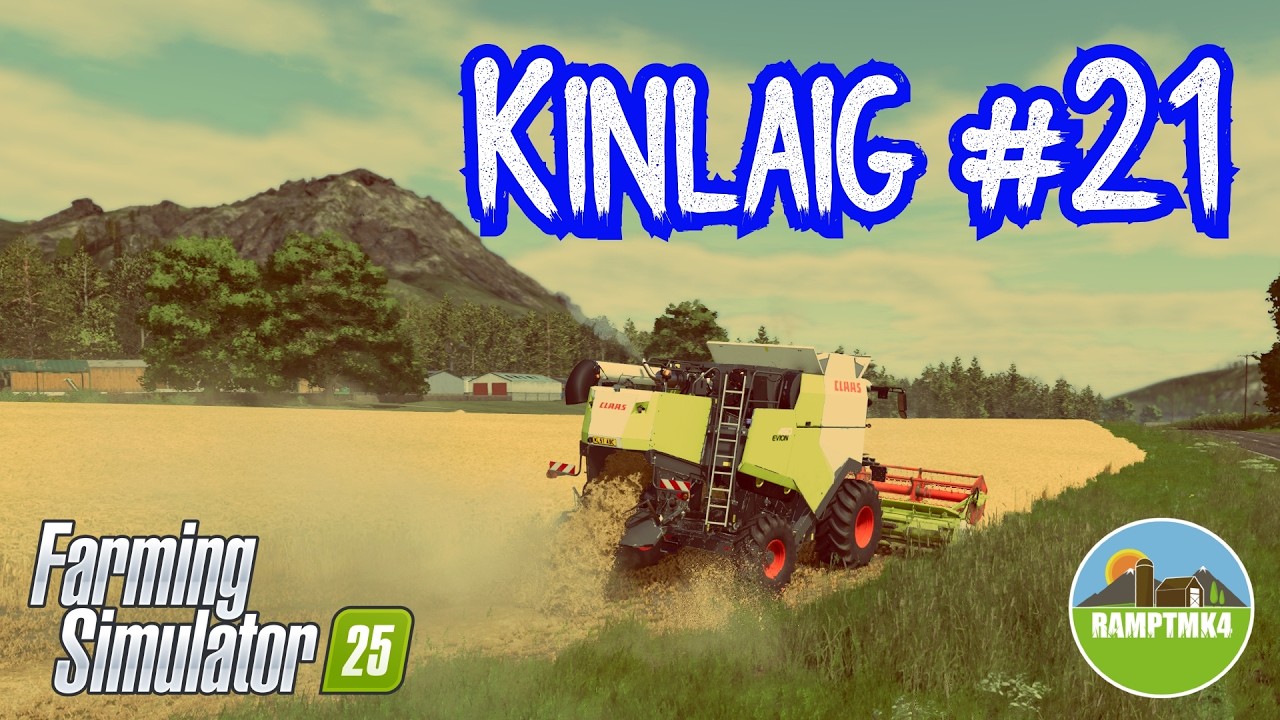 Кинлайг #21 Возвращение к урожаю Farming Simulator 25 Рыбалка в высокогорье Let's Play #fs25