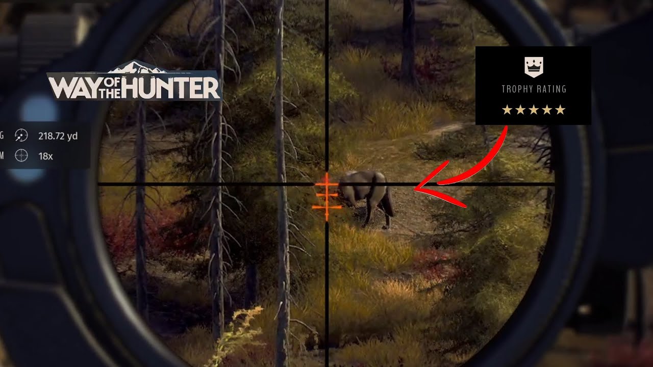 Chasing a 5 star gray wolf in Way of the Hunter