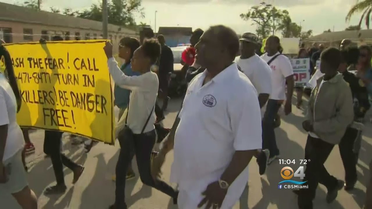 Miami Residents Hold Peace Walk In Response To Recent Gun Violence
