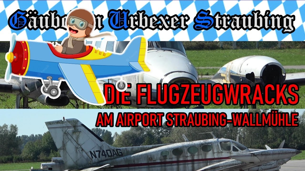 ✈️ Lost Place ✈️ Lost Plane ✈️ Die FLUGZEUGWRACKS am Airport STRAUBING-WALLMÜHLE ✈️ # 235