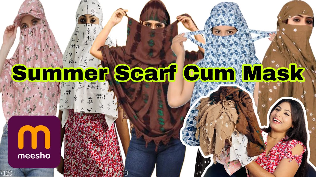 Scarf Haul Meesho | Summer Special Ready To Wear SCARF 🧣From Meesho |Tryon Haul | Meesho Scarf
