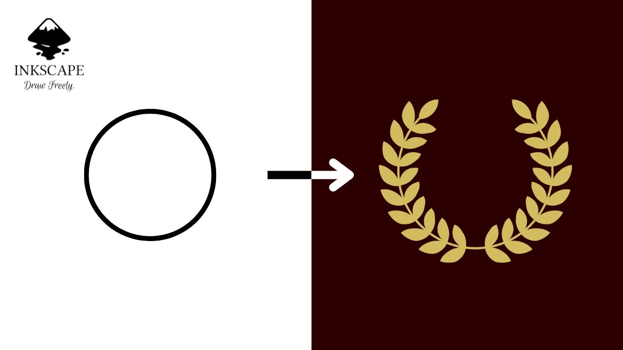 Laurel Wreath Logo in Inkscape | Vector Artwork | Tutorial