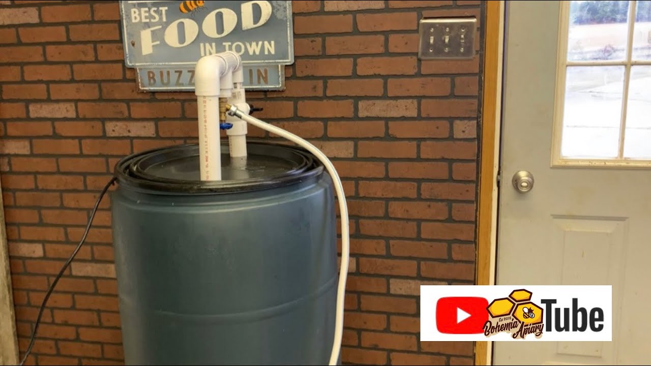High capacity honeybee syrup feed mixer