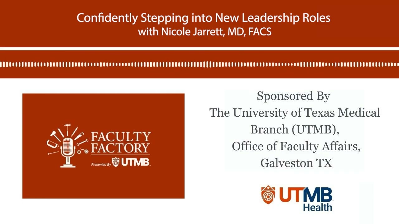 Confidently Stepping into New Leadership Roles #AcademicHealth