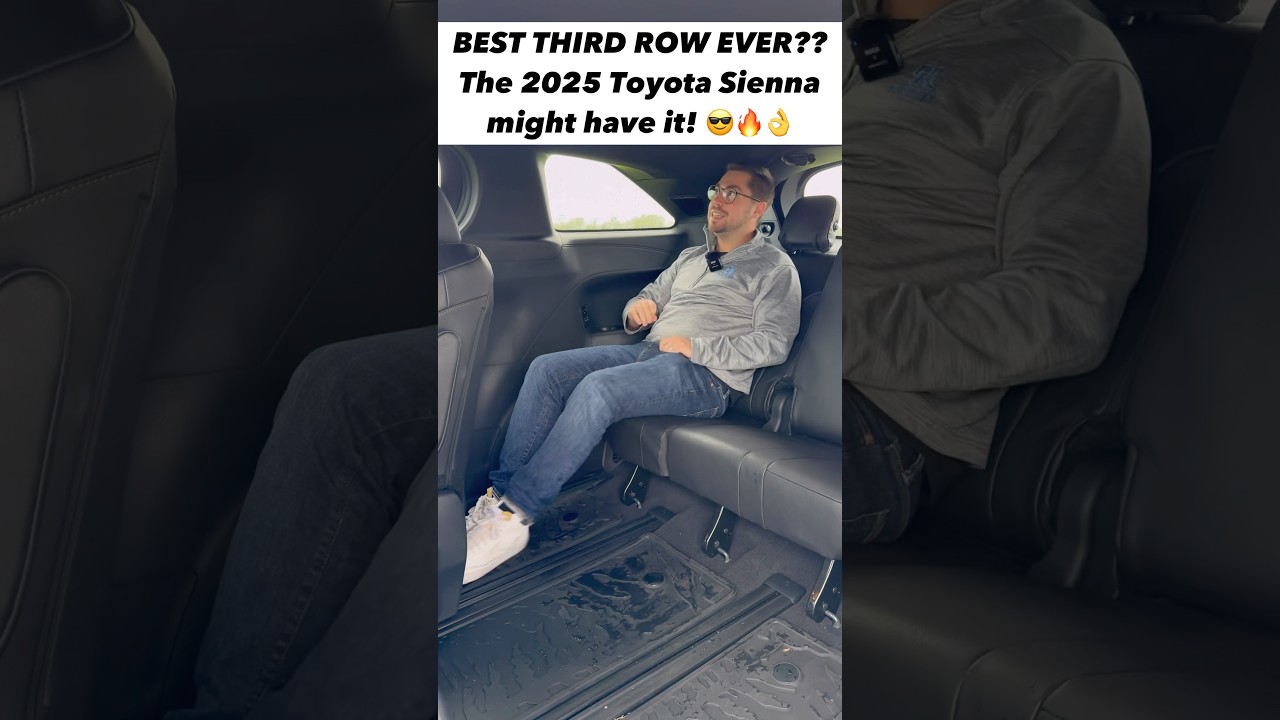 Does the Ultimate Minivan - the 2025 Toyota Sienna - Have the BEST Third Row Space?