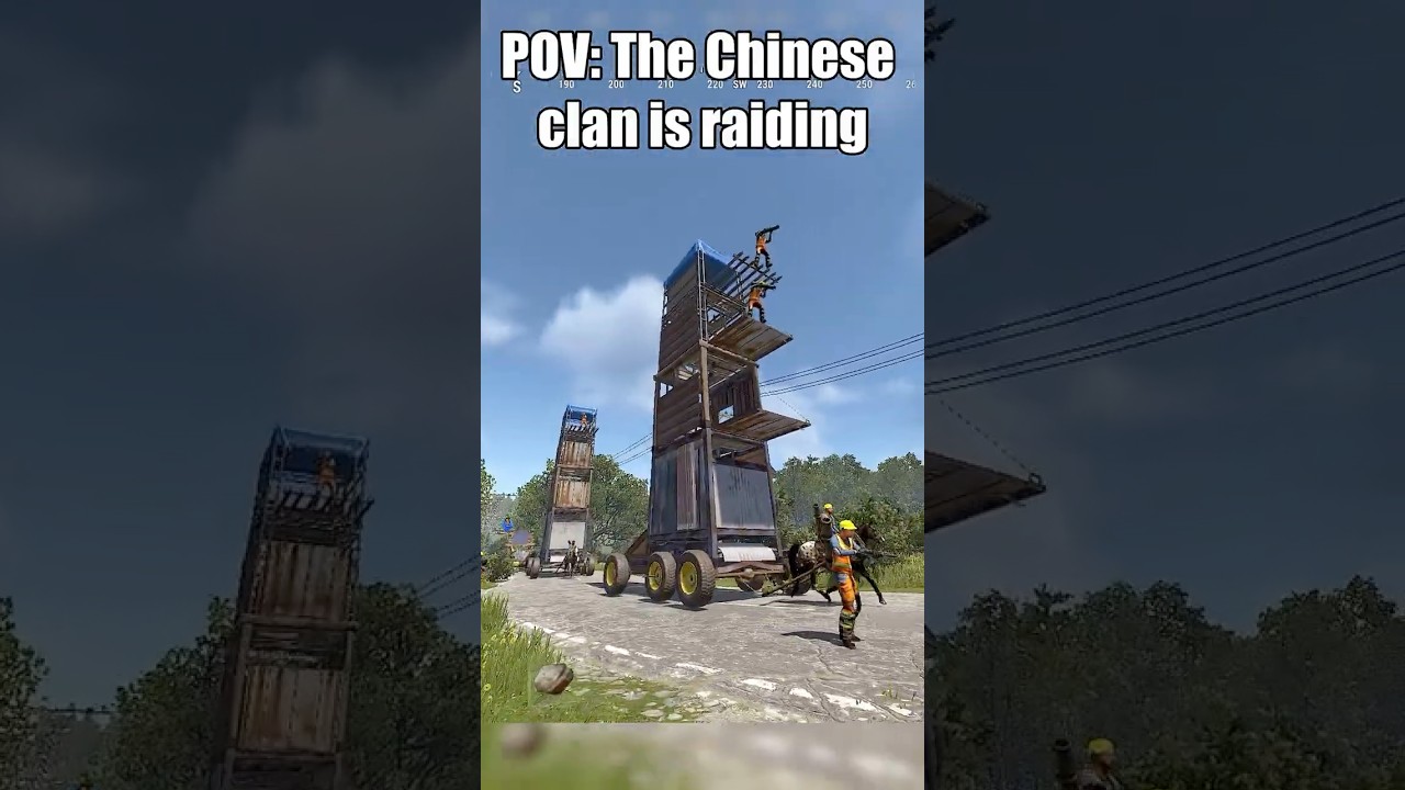 POV: The Chinese clan is going to raid in Rust
