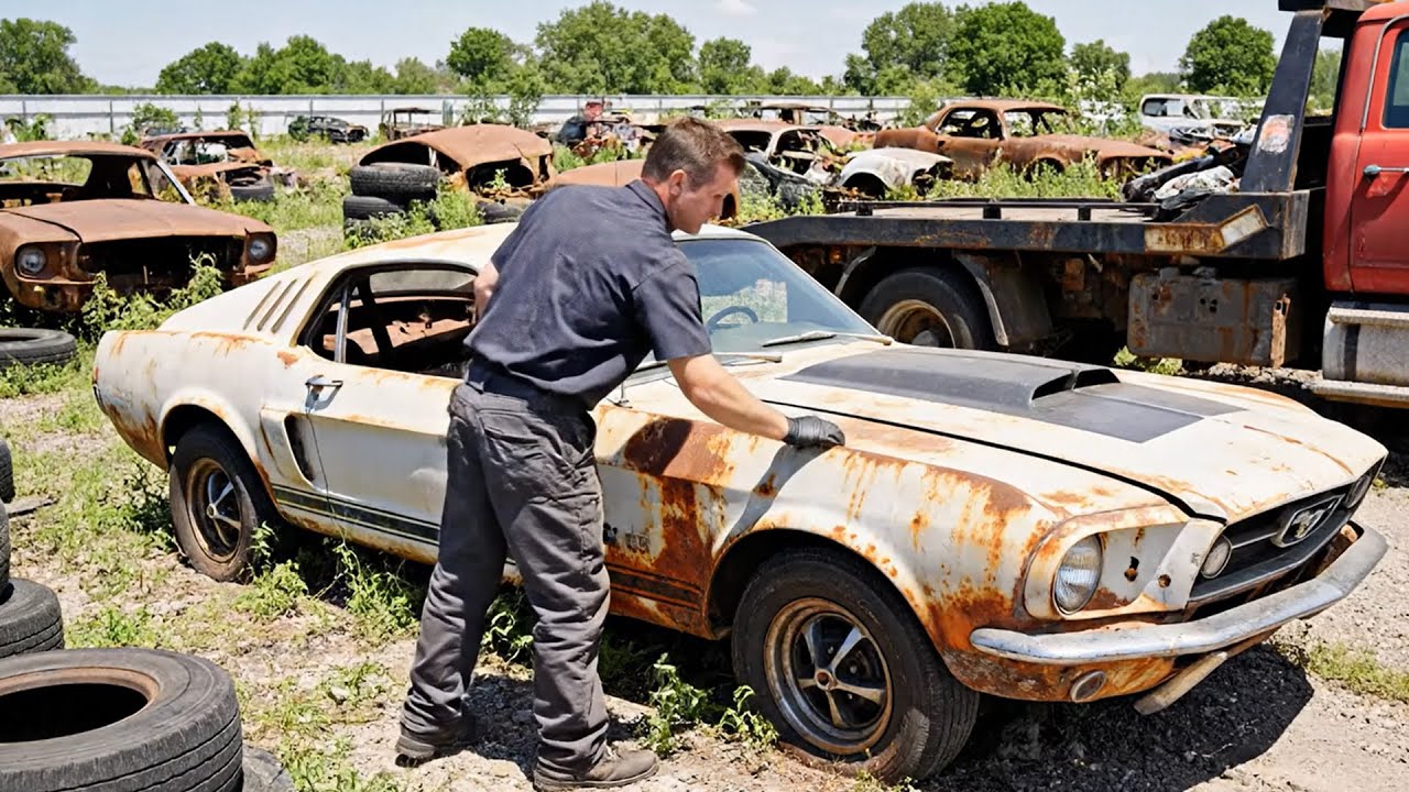 ASMR Car Restoration - 1967 Ford Mustang Shelby GT500 $200 Restoration to $500,000