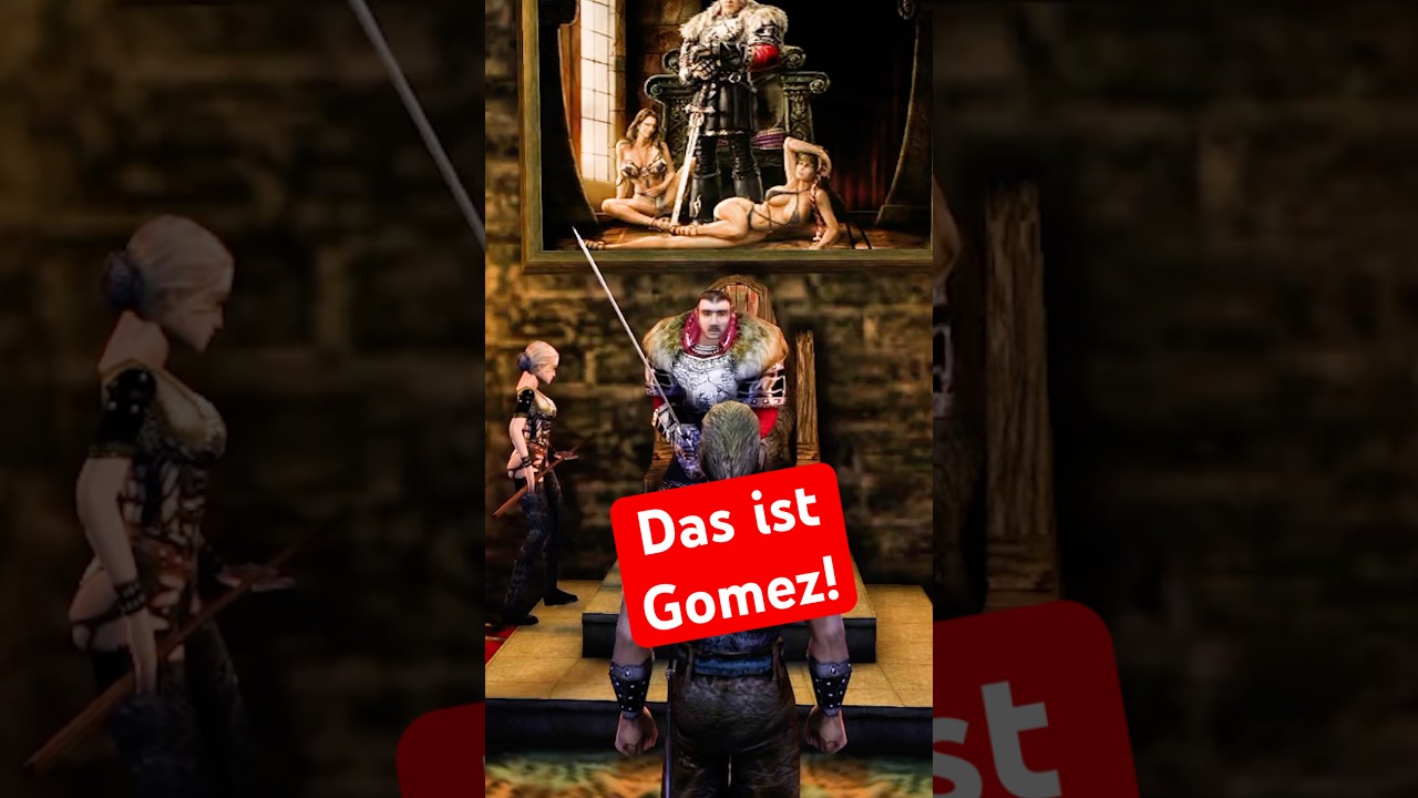 Gomez - Der Boss im Minental von Gothic! #gothic #gothic1 #gothicgame #funfacts #easteregg