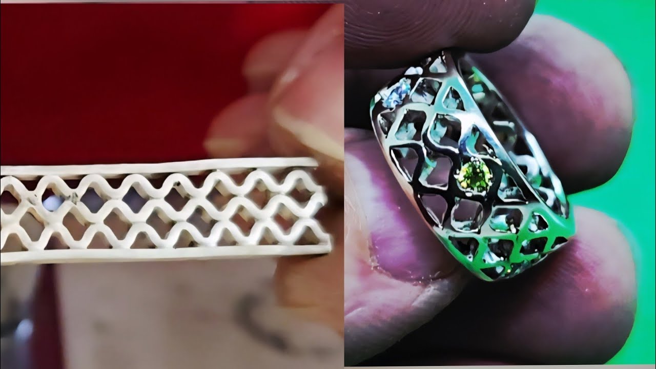 Bague argent. Fabrication artisanale. 