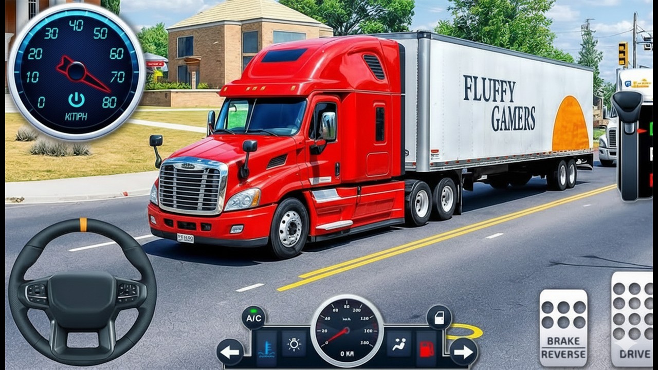 American Cargo Truck Trailer Driving 3D - Transporter Delivery Truck Simulator - Android GamePlay