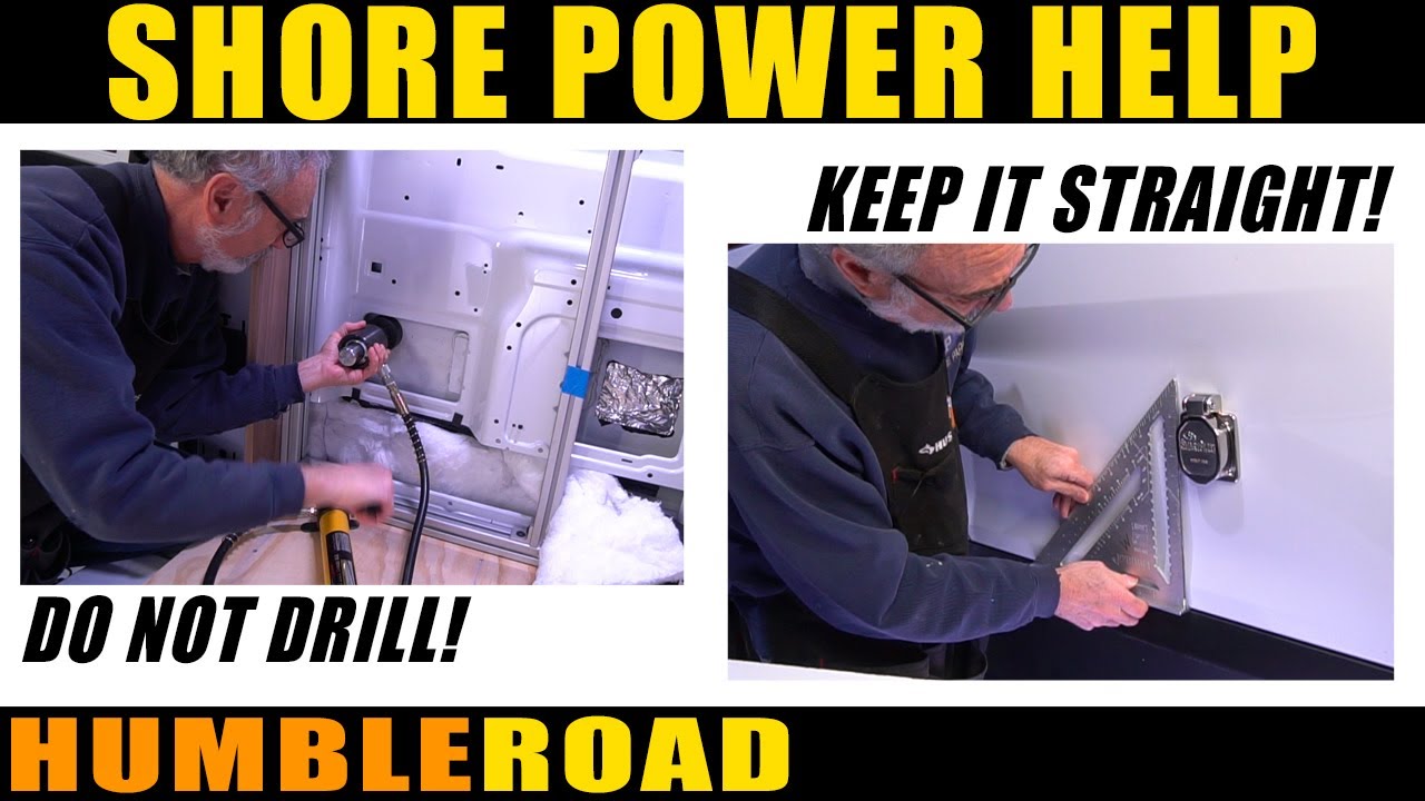 Установка розетки SMARTPLUG SHORE POWER 120 В на Ford TRANSIT. Тщательно выбирайте место установки!