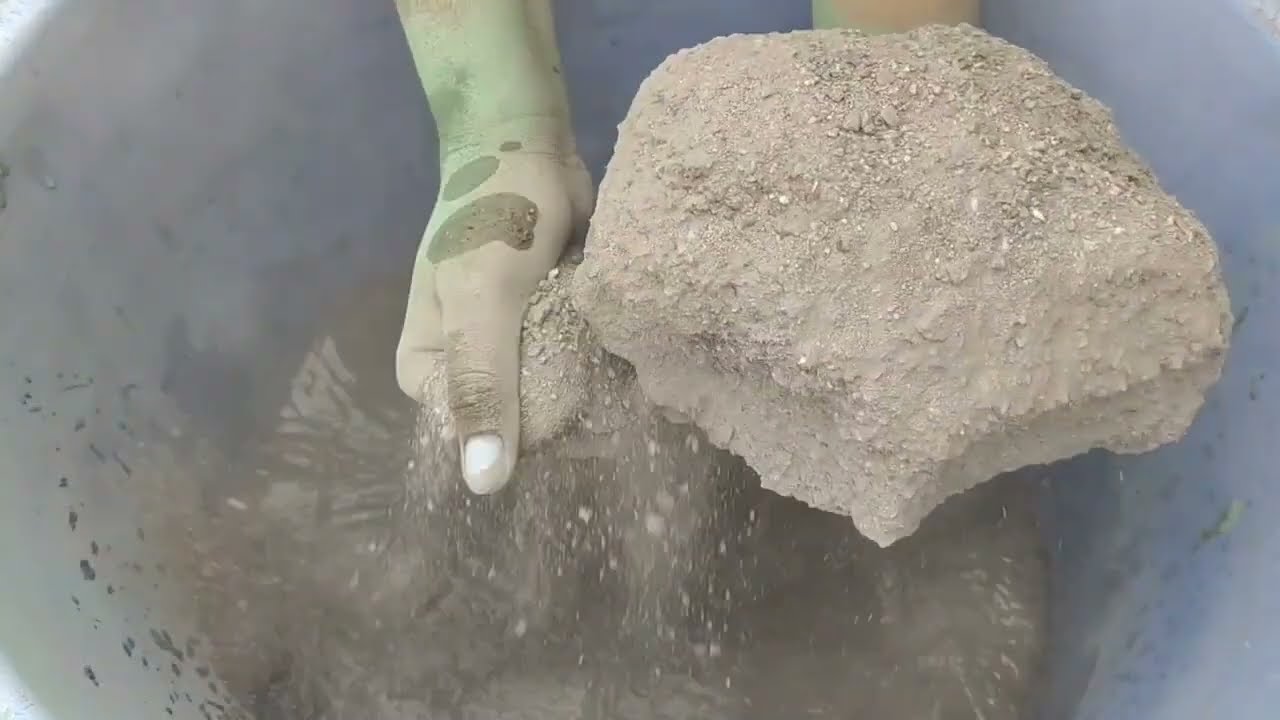 Asmr - Gritty All texture mix texture dry floor Crumbling and water 💦 Crumble #Asmr 