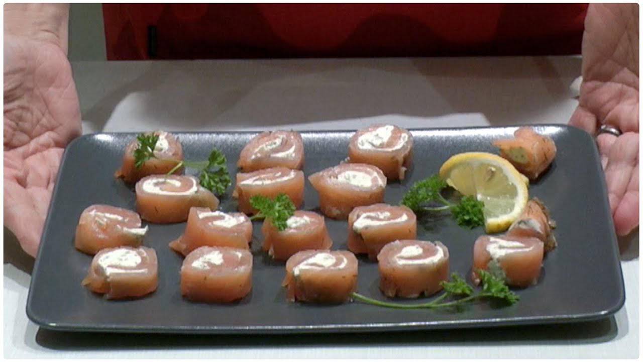 Lachs-Frischkäse Röllchen