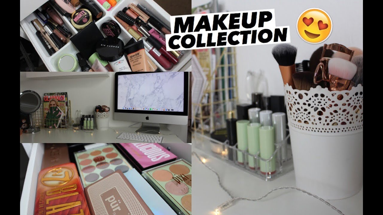 MY MAKEUP COLLECTION & STORAGE 2017