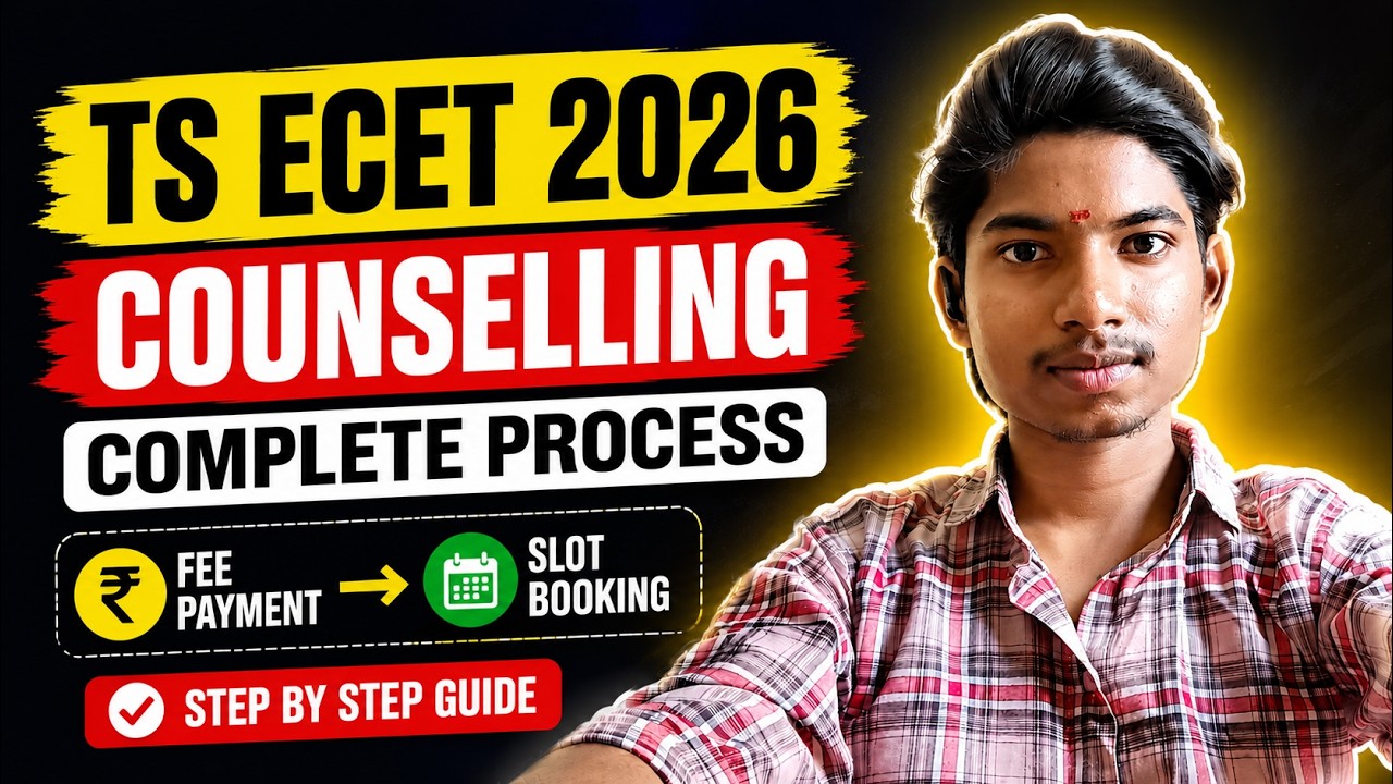 🔥 TS ECET 2026 Counselling FULL Process | Fee Payment to Slot Booking Explained!