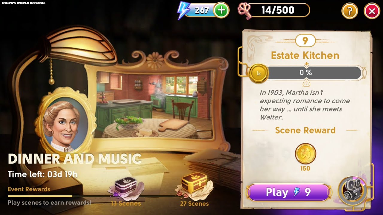 June's Journey Secrets 13r Scene 9 Estate Kitchen Word Mode 4K ULTRA HD