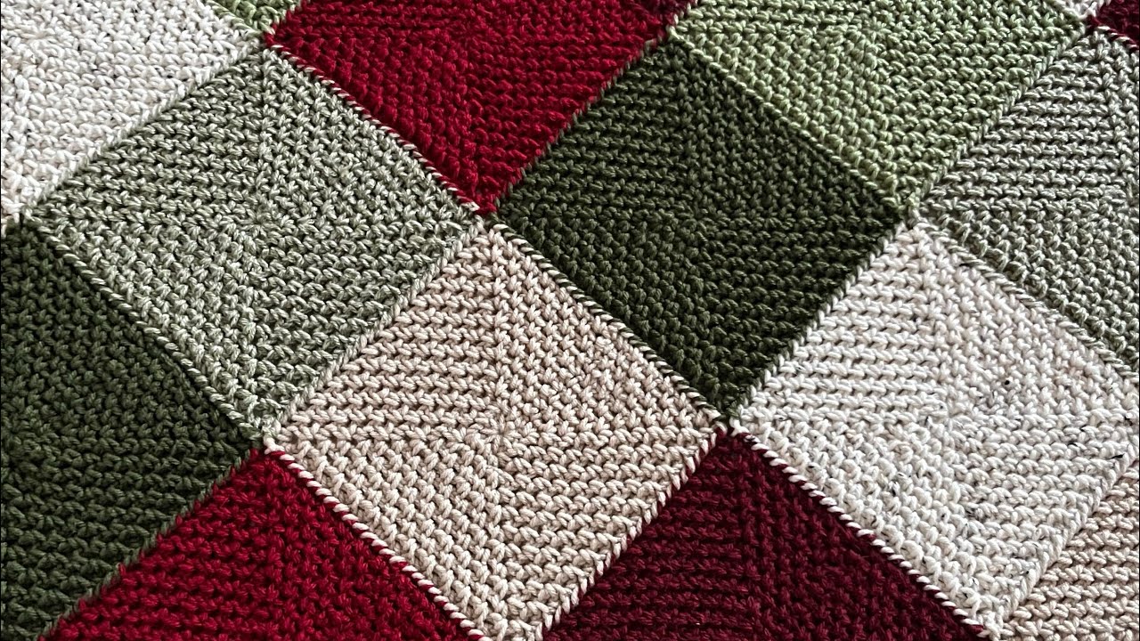 Moss Stitch Granny Square