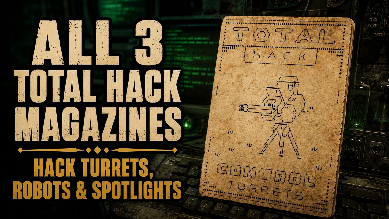 Fallout 4 &ndash; All 3 Total Hack Magazine Locations (Hack Turrets, Robots & Spotlights)