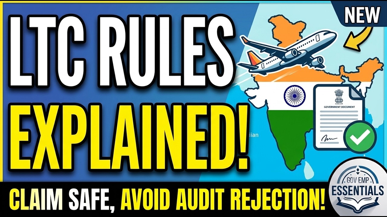 New LTC Rules for Central Government Employees: 5 Mistakes That Reject Your LTC Claim!  (DoPT Rules)
