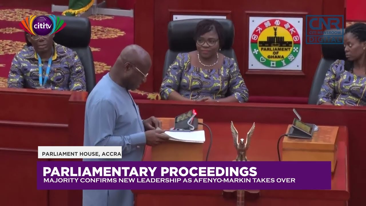 Powerful Handover Speech: Osei Kyei-Mensah-Bonsu hands over to Afenyo-Markin as Majority Leader.