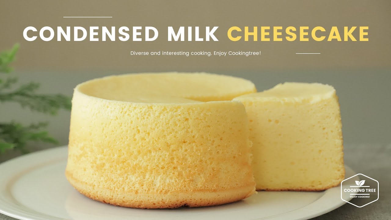 폭신폭신ღ'ᴗ'ღ  연유 치즈케이크 만들기 : Condensed milk Cheesecake Recipe : コンデンスミルクチーズケーキ | Cooking ASMR