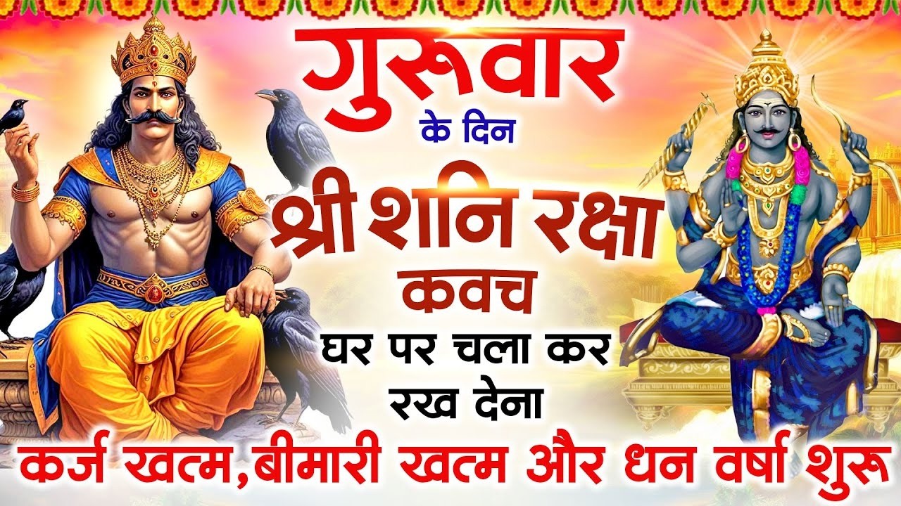 गुरुवार के दिन अपने घर में शनि रक्षा कवच चलाकर रख देने से र्कज खत्म, बीमारी खत्म धन वर्षा शुरू