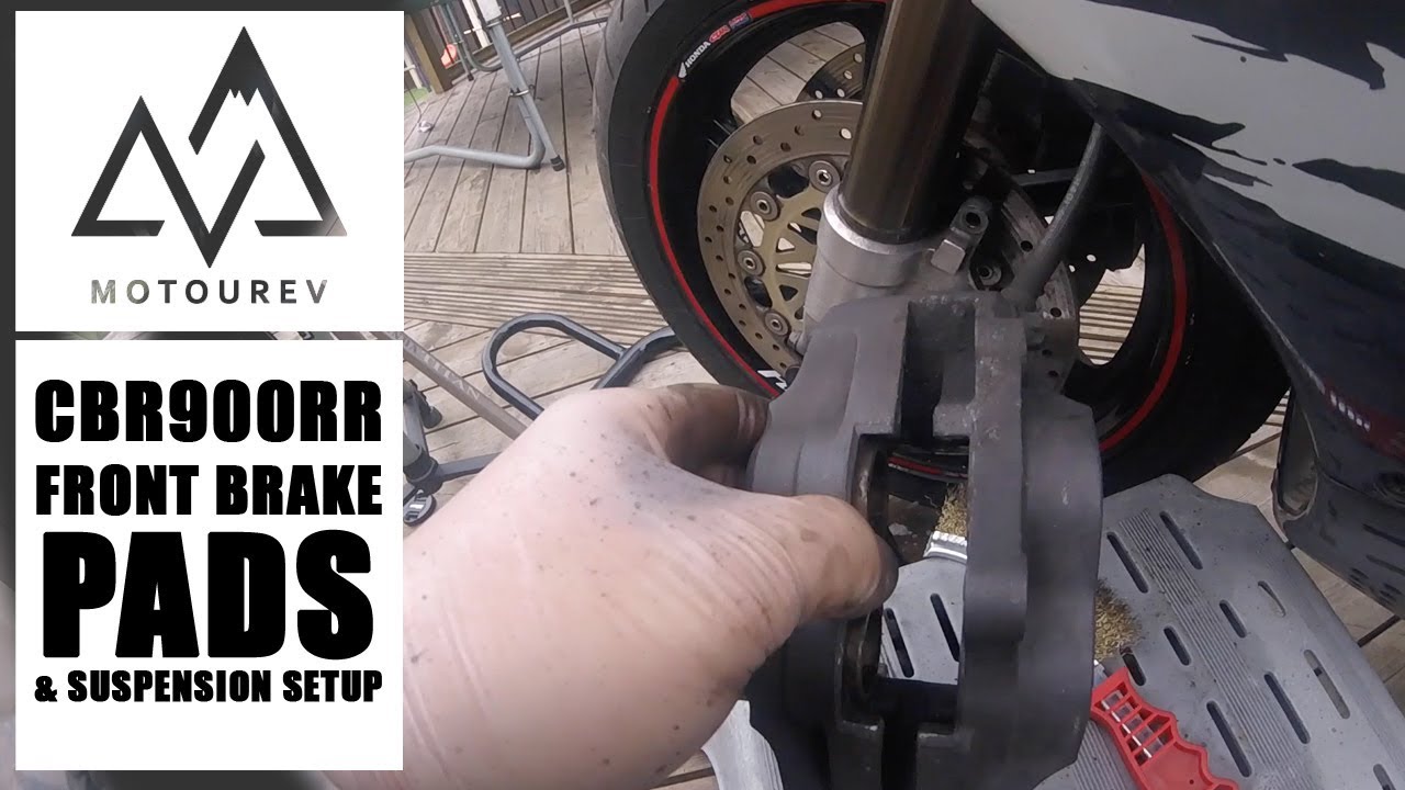 Fitting Brake Pads & Adjusting Suspension | Motorcycle Motovlog
