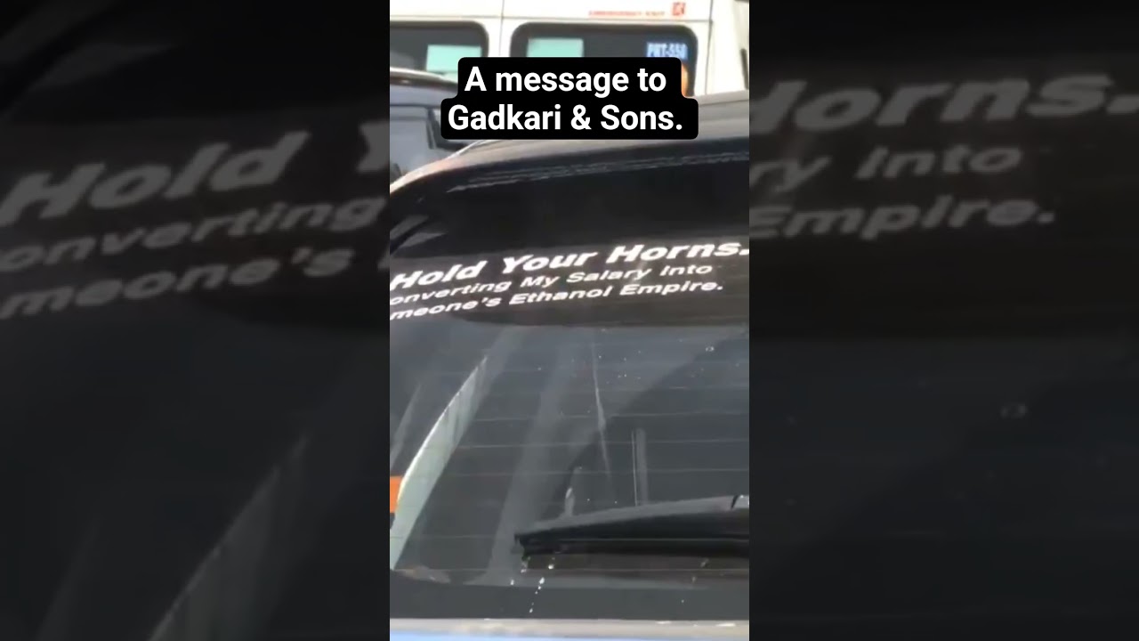 A message to Gadkari & Sons #gadkari #ethanol
