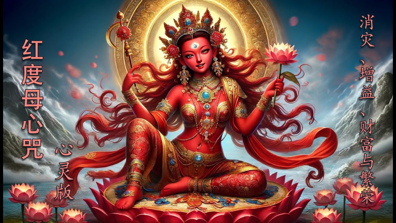 【红度母心咒】悅耳动听女声 | Healing Music | Red Tara Mantra | 身心灵疗愈