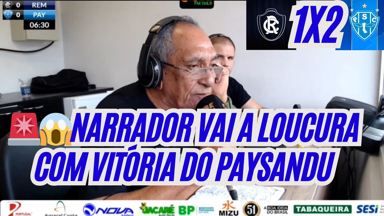 Vitória do Papão,no Rádio sempre é mais emocionante|Remo 1x2 Paysandu|Reações do Rádio 📻