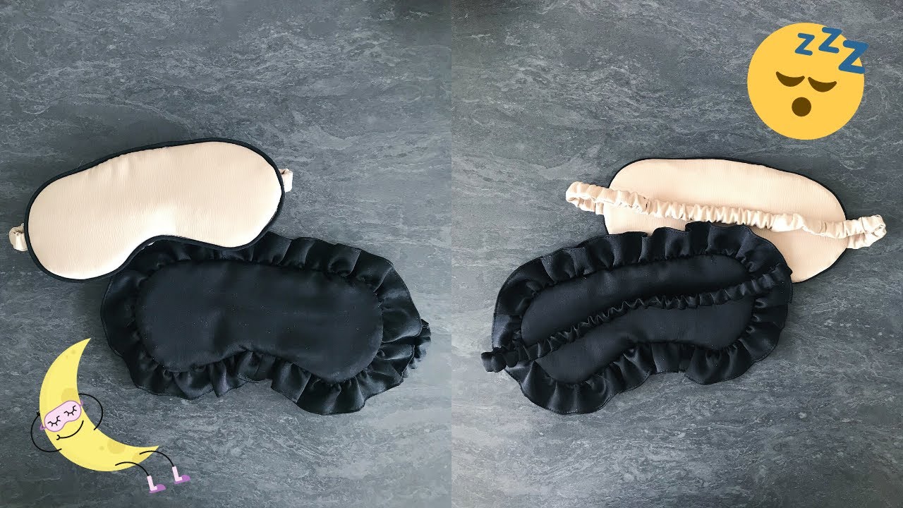 DIY MASQUE DE SOMMEIL EN SATIN | DIY SATIN NIGHT MASK 💤 (eng. subtitles available)