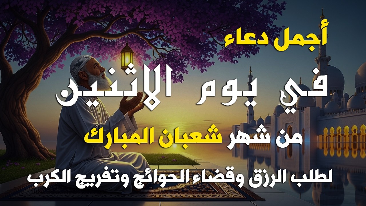 دعاء يوم الاحد من شهر شعبان المبارك 🤲 | تفريج الهموم وقضاء الحوائج قبل شهر رمضان
