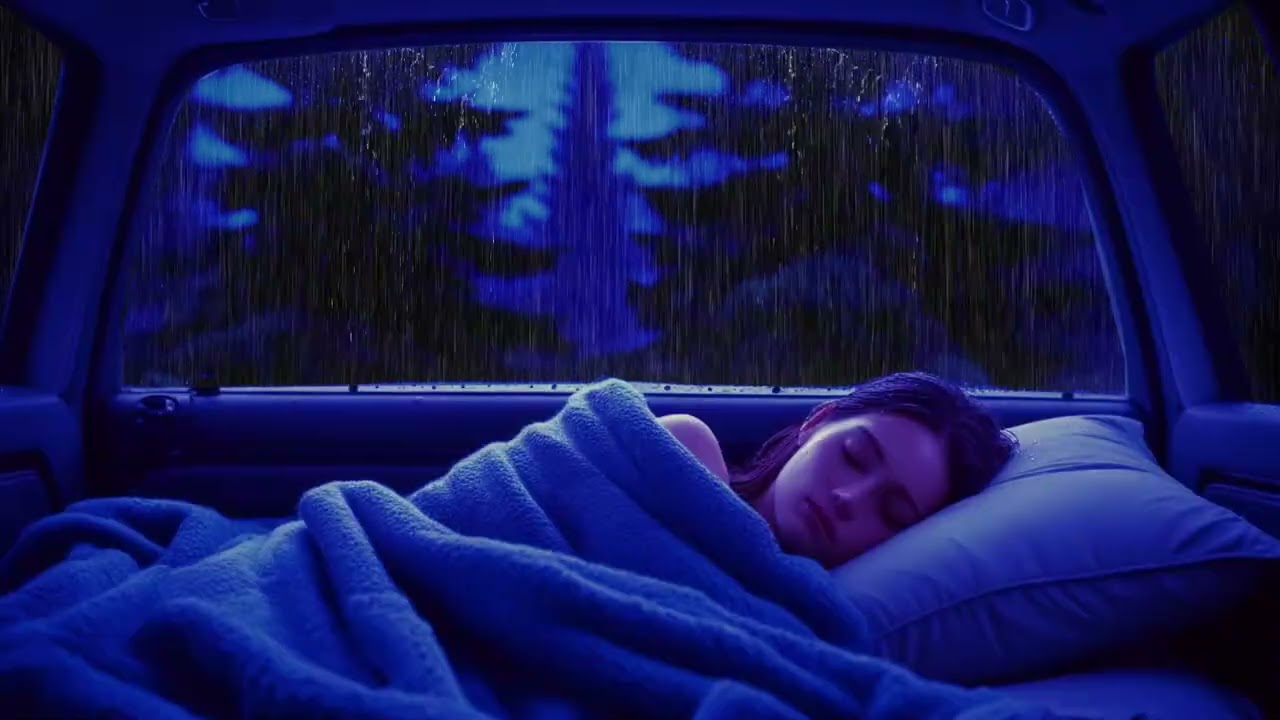 Heavy Night Rain 🌿 Anxiety Relief, Mental Clarity and Peaceful Soul Atmosphere