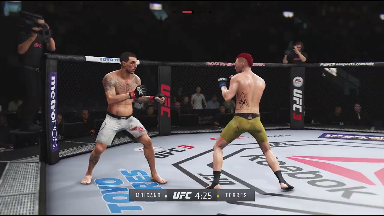  UFC 3 modo carreira, enfrentando melhor lutador do mundo, Mony moicano 