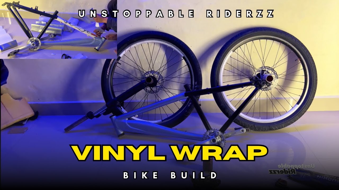 Vinyl wrap on firefox viper 🔥| MTB | BIKE BUILD | UNSTOPPABLE RIDERZZ | SURAJSTUNTS |