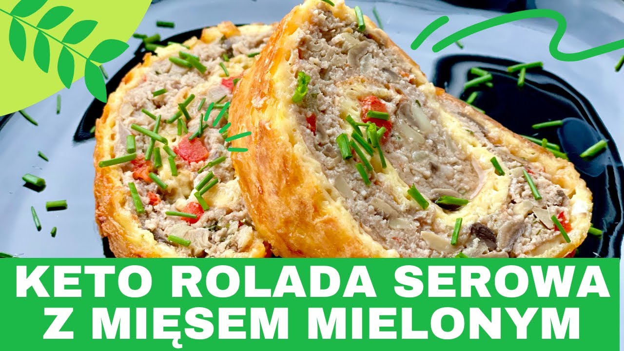 Keto rolada serowa z mięsem mielonym