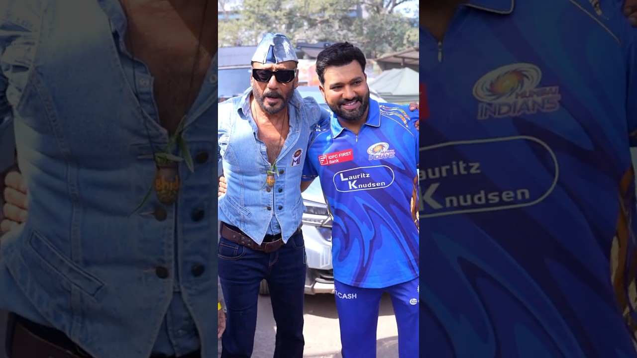Rohit Sharma and Jackie Shroff&rsquo;s funny moment | #MumbaiIndians #PlayLikeMumbai