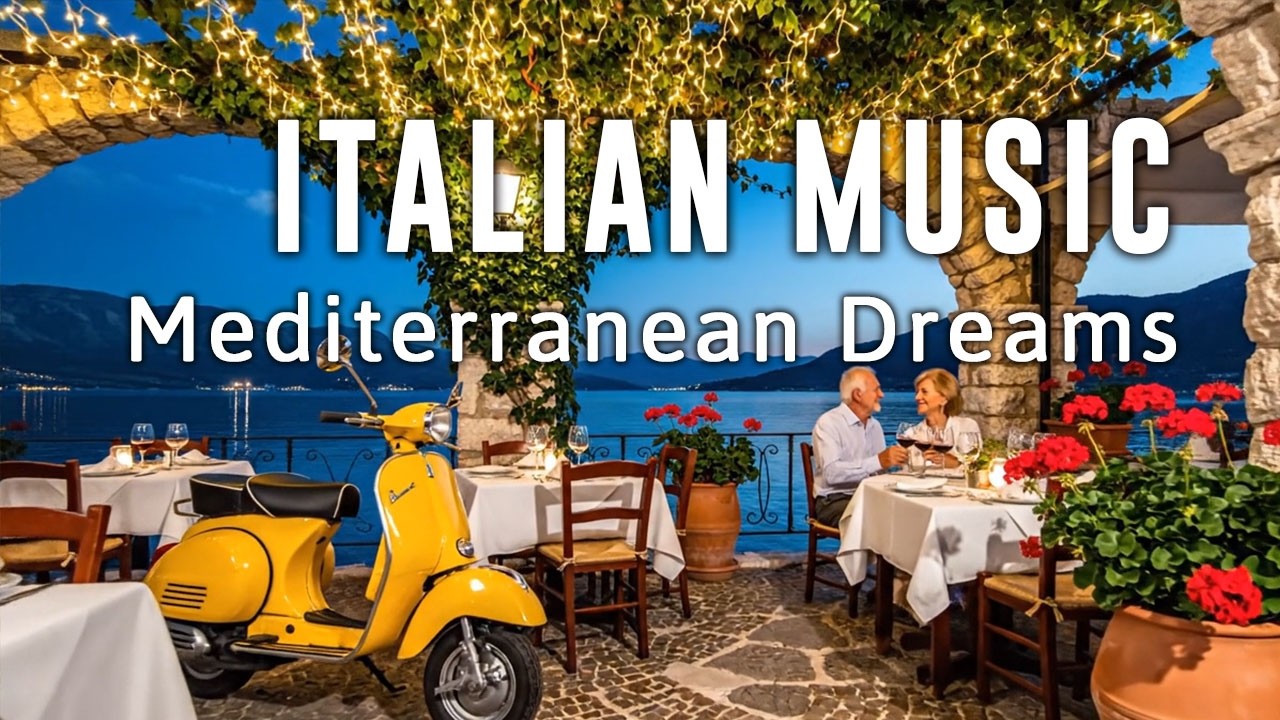 🎶 Italian Vibes & Mediterranean Music 🎶 2+ Hours Scenic Amalfi Coast & Lake Como Relaxation 4K