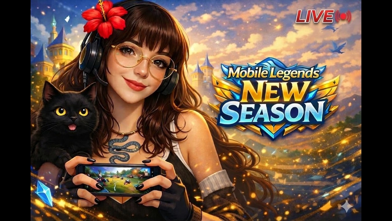 🔴 NEW SEASON, LET'S BORA DE RUSH DO ÉPICO AO IMORTAL #1 !pix | MOBILE LEGENDS |